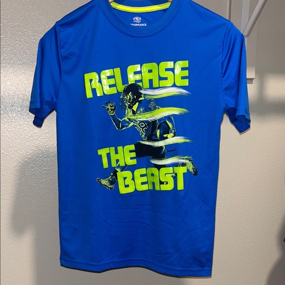 Athletic Works Blue Kids Shirt - Release the Beast - Picture 1 of 5